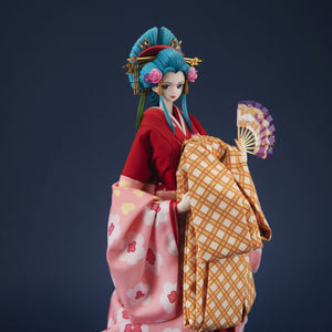 Kyugetsu x MegaHouse Japanese Doll - ONE PIECE: Komurasaki (Glass Case Special Set)
