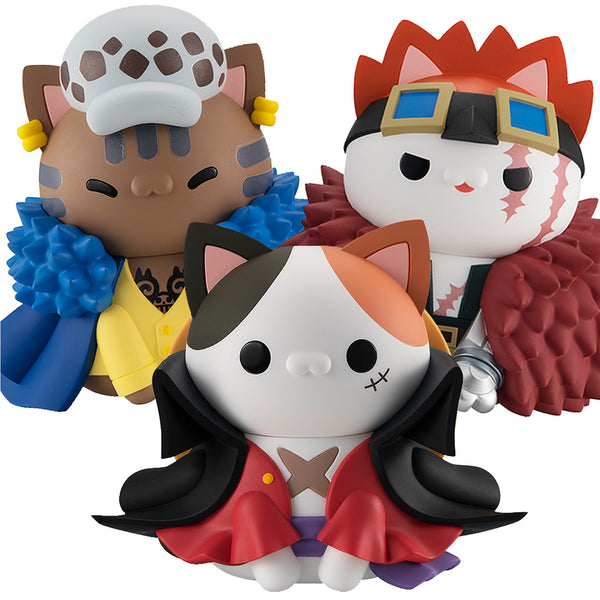 MEGA CAT PROJECT ONE PIECE: The Big NYAN PIECE series (Monkey D. Luffy/Trafalgar Law/Eustass Kid)