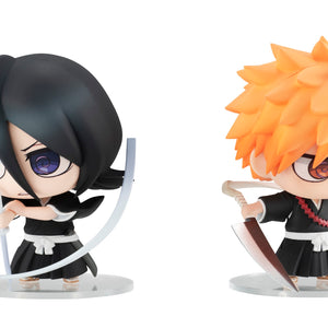 ChimiMega Buddy Series!: BLEACH - Ichigo Kurosaki & Rukia Kuchiki Soul Reaper Set