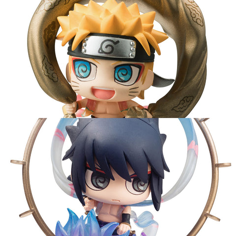 Petit Chara Land: Naruto Shippuden Fujin Naruto Uzumaki & Raijin Sasuke Uchiha Set