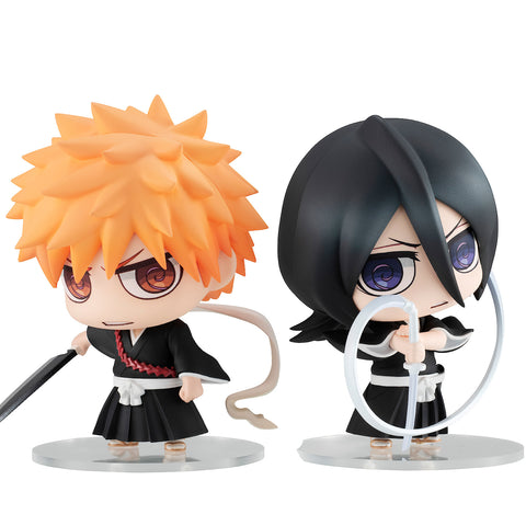 ChimiMega Buddy Series!: BLEACH - Ichigo Kurosaki & Rukia Kuchiki Soul Reaper Set