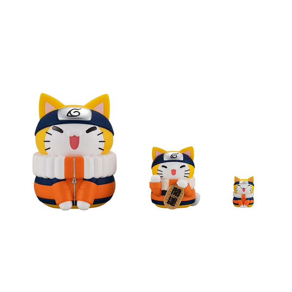 Mega Cat Project Naruto Shippuden Nyaruto! Maneki Neko Fortune Uzumaki Naruto And Friends (boîte) Env. 70 Mm Figurine En PVC Pré-peinte