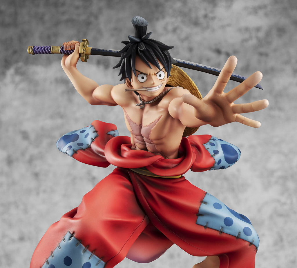 MegaHouse One Piece Portrait of Pirates Warriors Alliance Luffy Taro Action  Figure Red - US