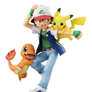 Pokémon Satoshi, Pikachu and Charmander